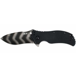 Zero Tolerance ZT0350TS G10 Handle Folding Tiger Striped Blade with SpeedSafe